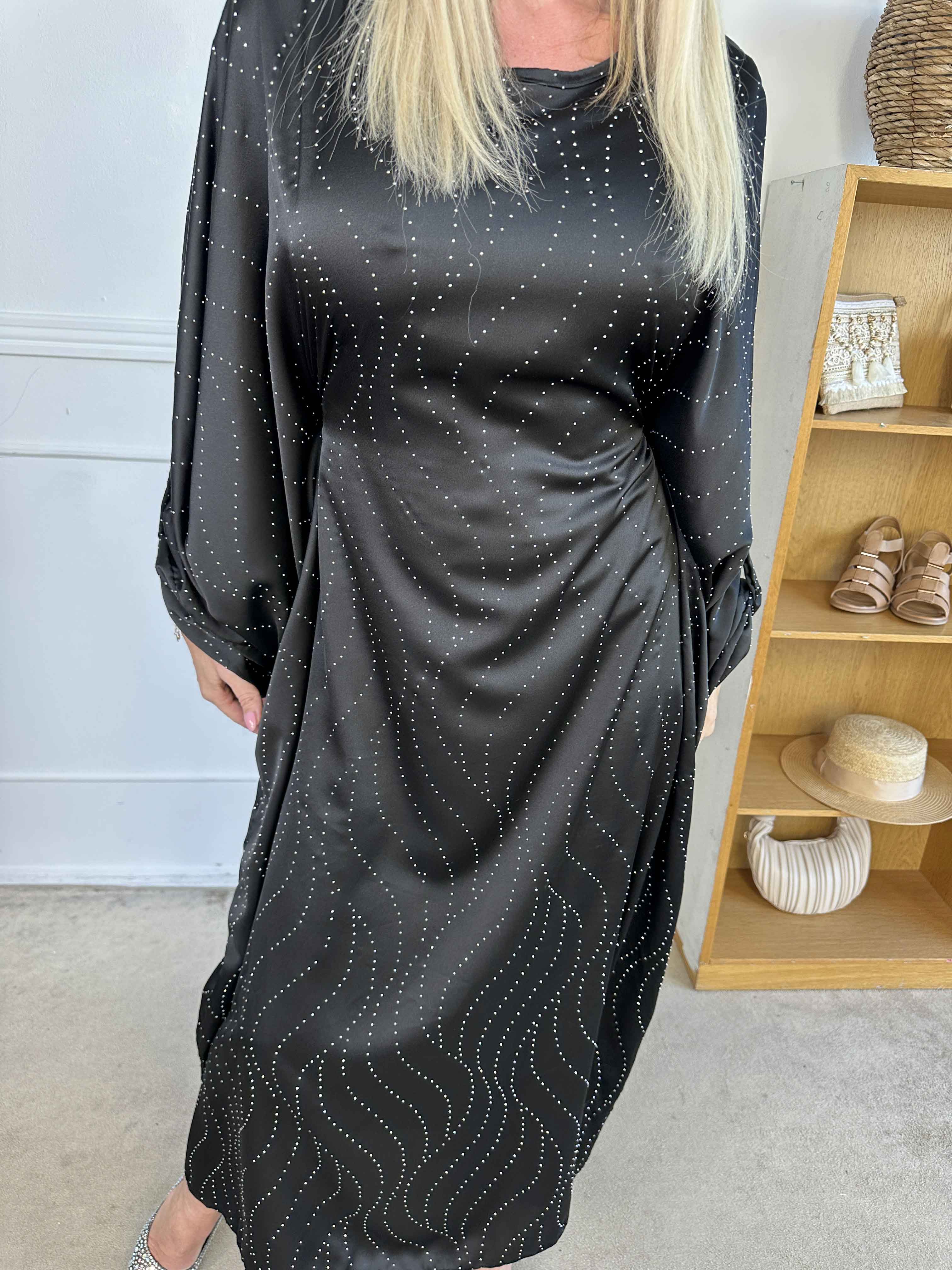 Winnie - Lang elegant tunikakjole med similisten